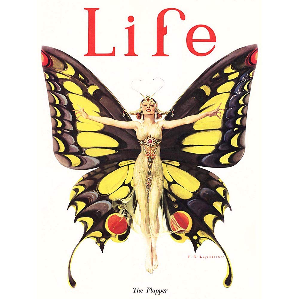 Amazon.com: Magazine 1922 Life Butterfly Dancer Black Framed