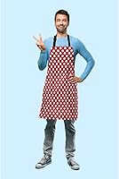 Vista 37 de Africa Map Giraffe Sunset Landscapes Kitchen Bib Apron Vintage Acacia Tree Animal Nature View Polyester Adjustable Apron for Outdoor BBQ Gardening