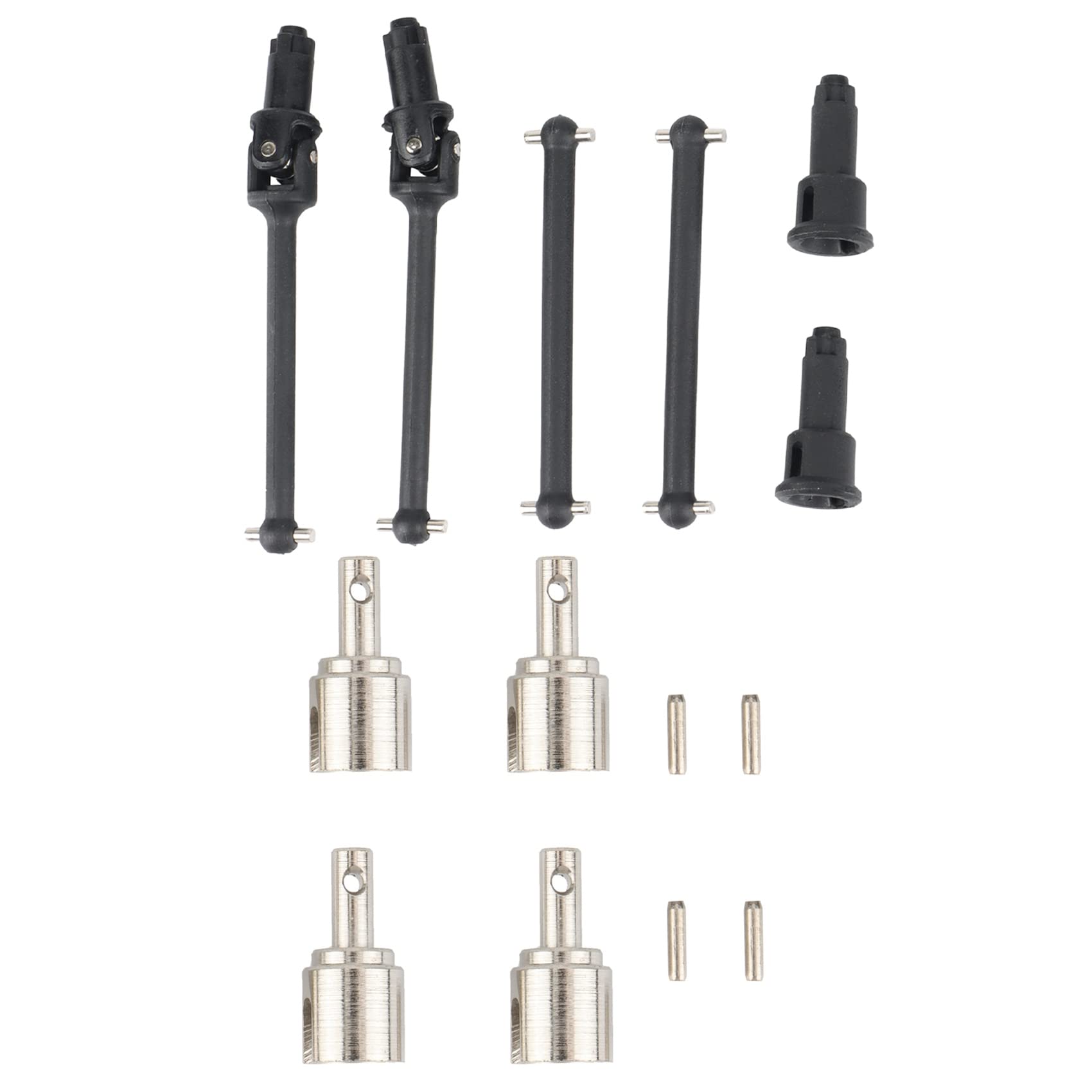 2 Set for HBX 16889 16889A 16890 16890A SG 1601 SG 1602 SG1601 RC Car Parts, Drive Shaft & Metal Differential Cup