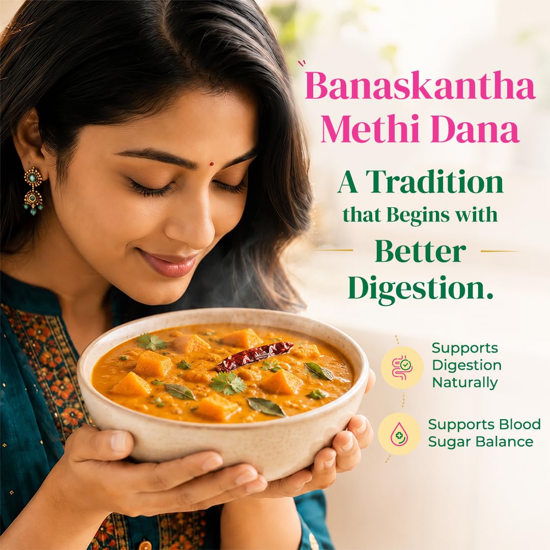 Khetika Whole Methi Dana 200g | Banaskantha Whole Fenugreek Seeds | Preservative free | Rich in Antioxidants.