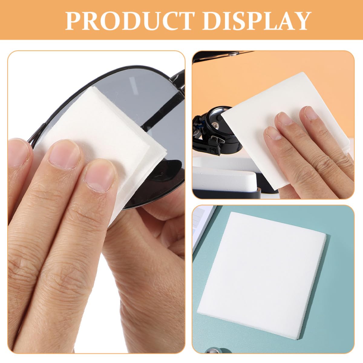 1200pezzi Salviette Detergenti Pelucchi Piccole Salviette Per Lenti Elettroniche Per Occhiali Cellulari Fotocamere Schermi Tv Specchietti Auto Tastiere Ecc Quantità Sufficiente