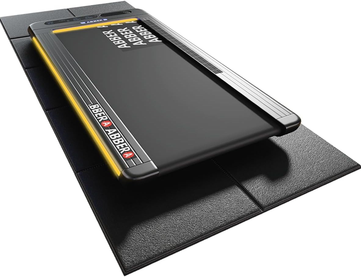 63"x30" Walking Pad Mat for Carpet Floors,Under Treadmill Mat for Hardwood Floor Protection,0.24" Thick Exercise Equipment Matt Compatible with Peloton Bike Matt Stationary Exercise Bike Trainer Pad