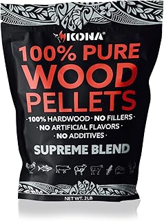 Kona Supreme Blend Smoker Pellets, Intended for Ninja Woodfire Outdoor Grill, 2 lb Resealable Bag