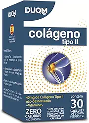 Colágeno Nao Desnaturado Tipo 2 Com Vitaminas 30 Cápsulas Duom
