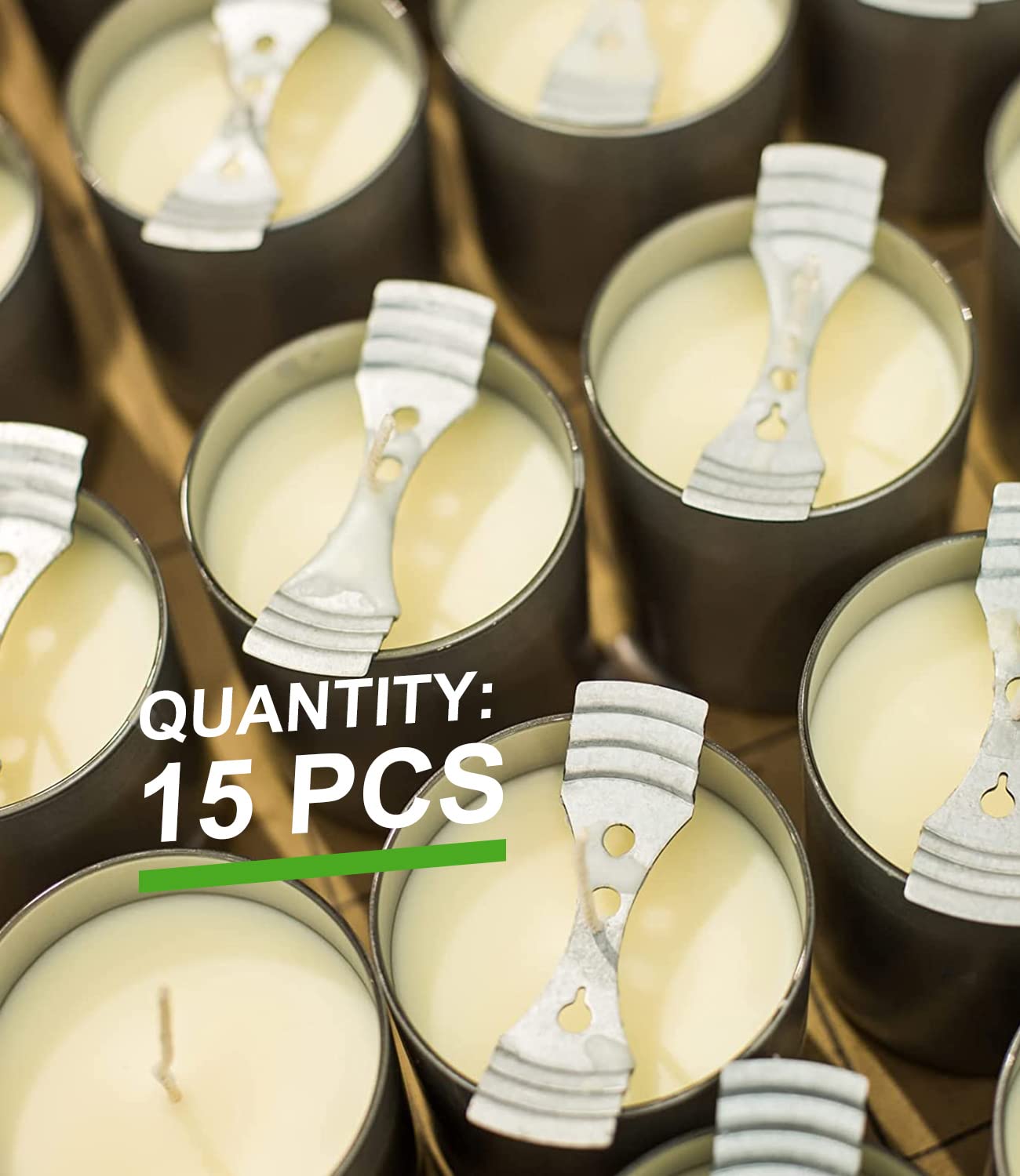 Kit Stoppini Per Candele Fai Da Te - 15 Pezzi - Acciaio Inox - Supporto A 3 Fori - Per Cera Di Soia E Paraffina - Foto 10