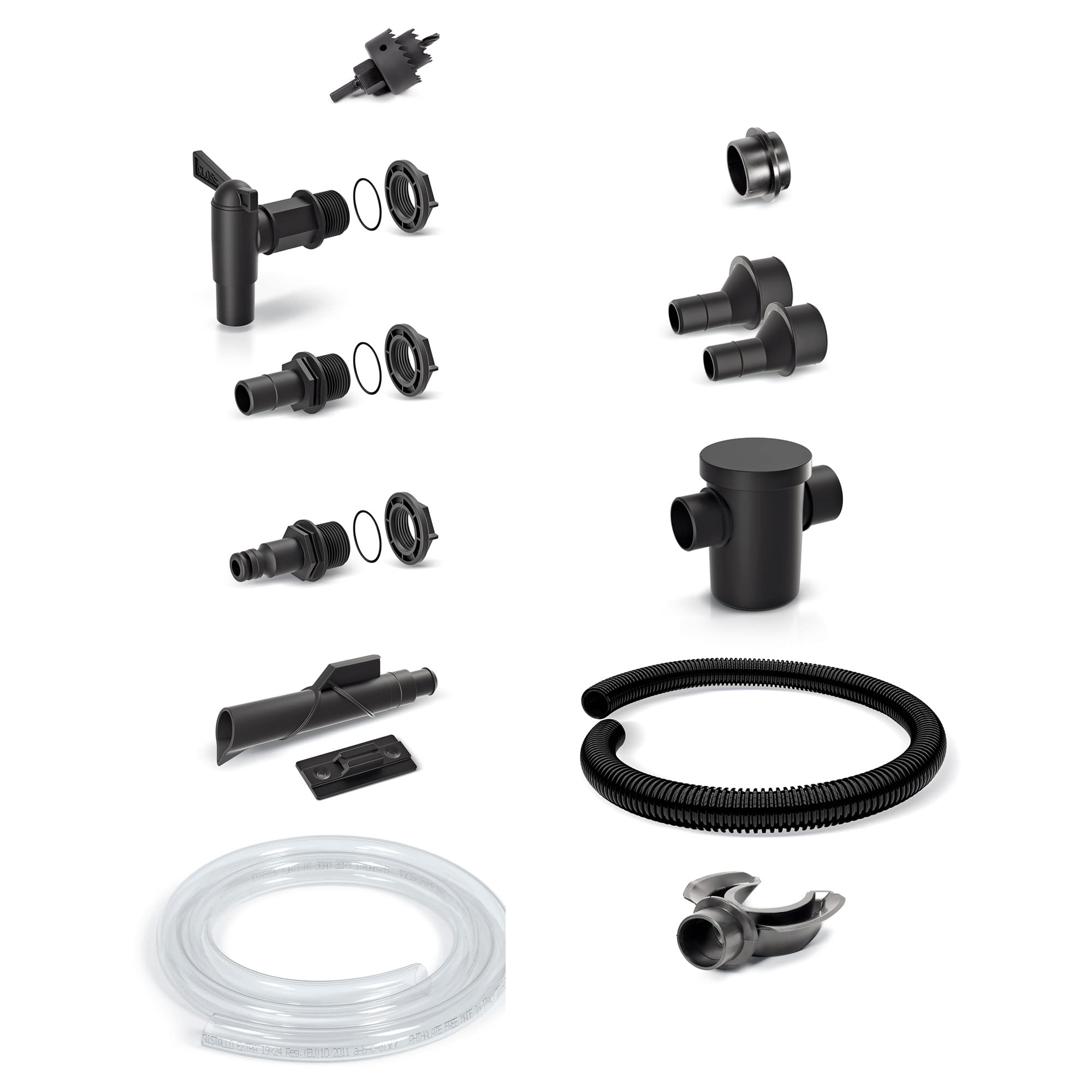 Barril de captación de agua aqua tower 350l., dimensiones (mm) 775x383x1350 + Set de accesorios icanset7