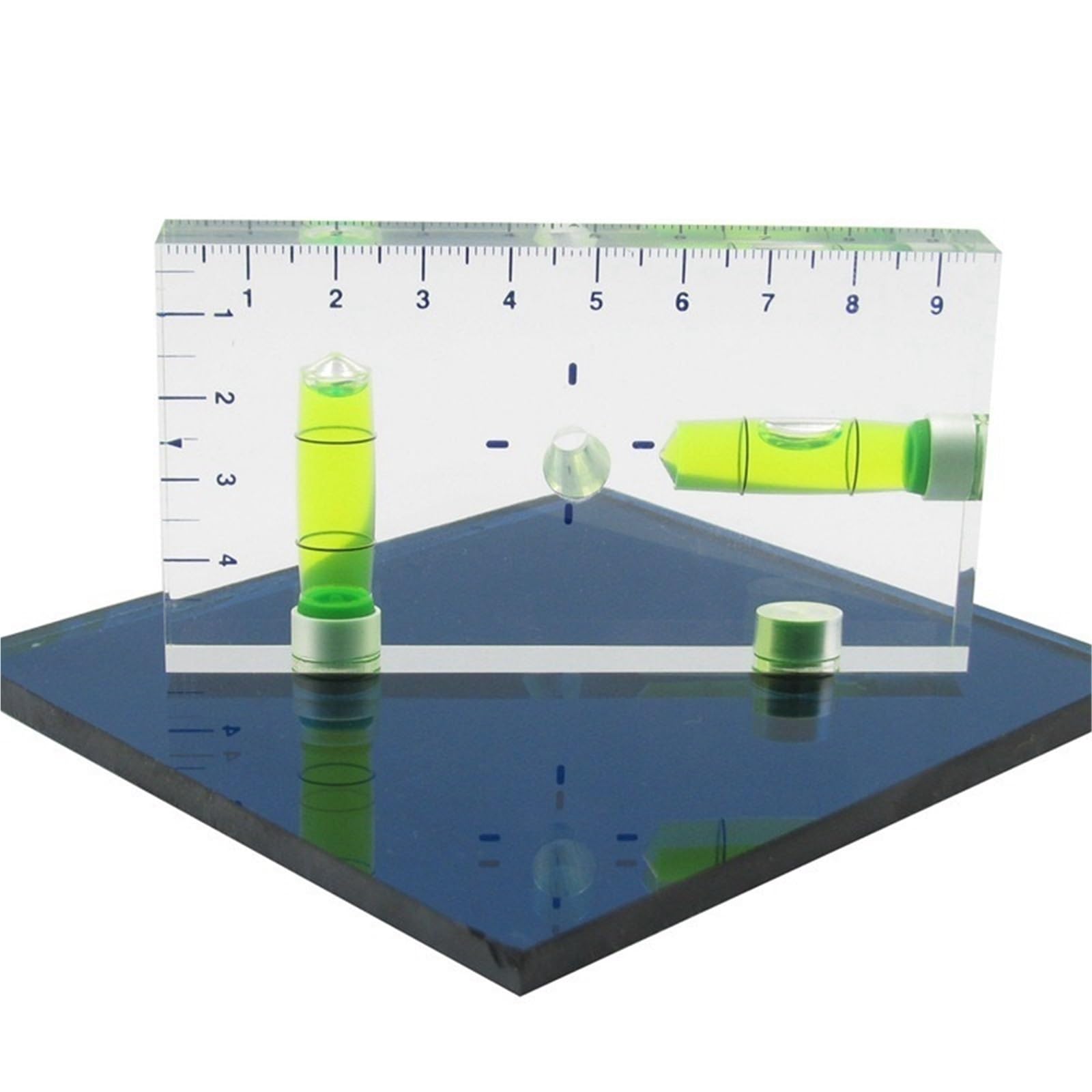 1 nivelador de burbujas con regla de nivel de burbuja. | 1pcs Spirit Level Ruler Bubble Leveler(NO Magnet)