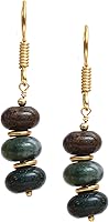 Vista 1 de Gempires Lightweight Beaded Earrings Handmade Gemstone Jewelry Hypoallergenic Gold Plated Dangling Earrings For Women