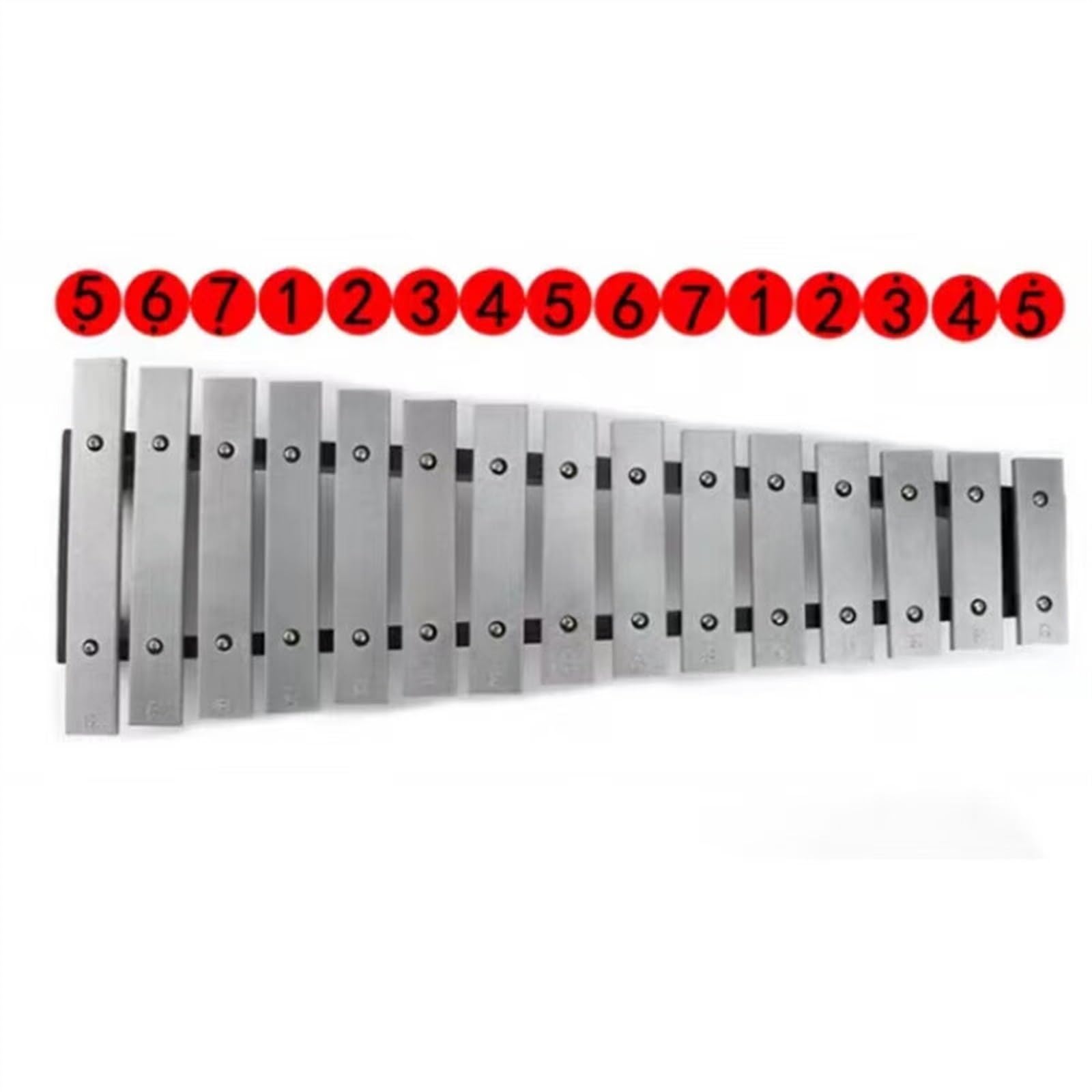 DABAUR Glockenspiel Standard 15 Tone Aluminum Plate Hand-knocked Xylophone Glockenspiel Percussion Instrument
