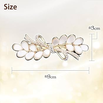 Amazon.co.jp: [Herbeluemily] バレッタ ヘアクリップ 髪留め 髪