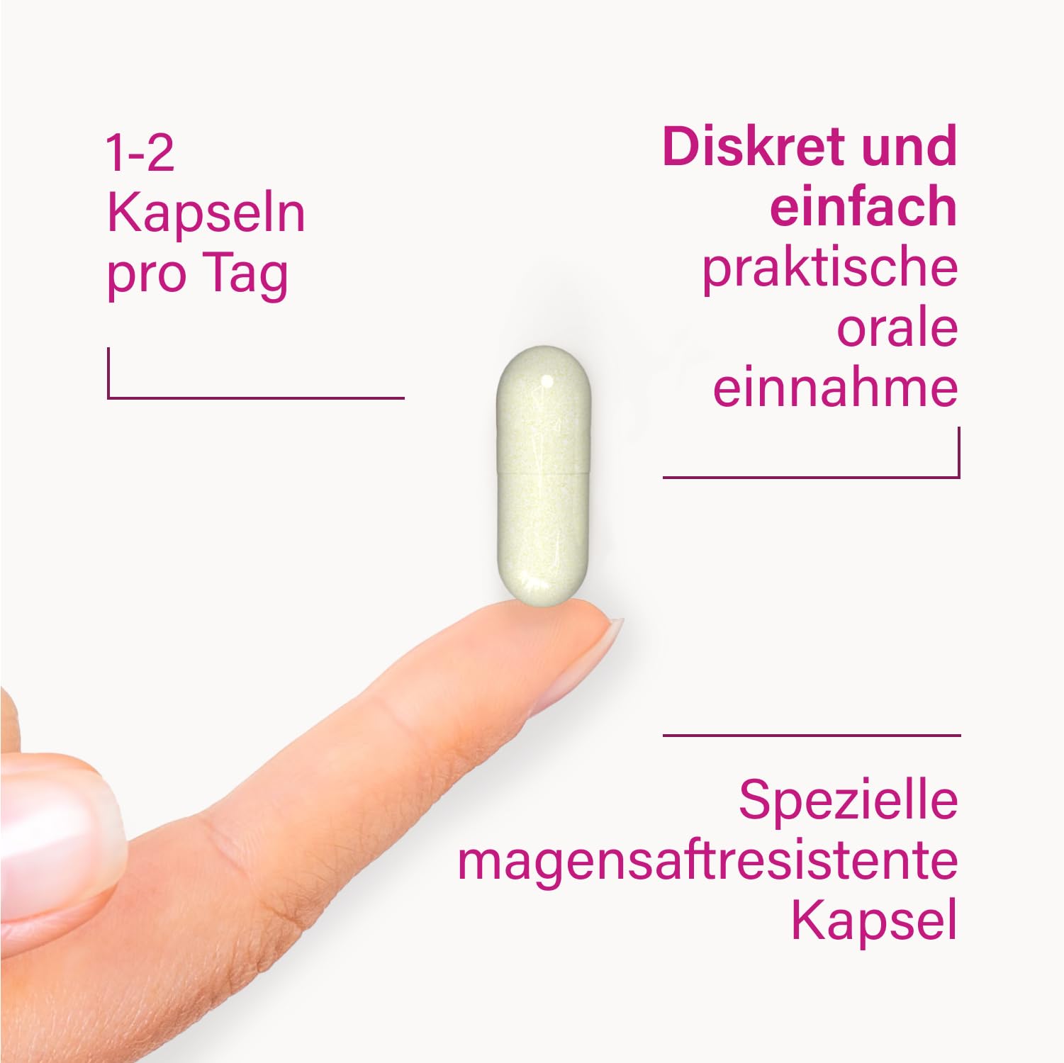 Nupure® Lacto Intim Milchsäurebakterien für Scheide, Zur Regulierung von Vaginalbakterien, Plus Biotin für die Schleimhäute, Orale Einnahme, Vaginal Probiotics, 60 Kapseln, Vegan, laktosefrei.