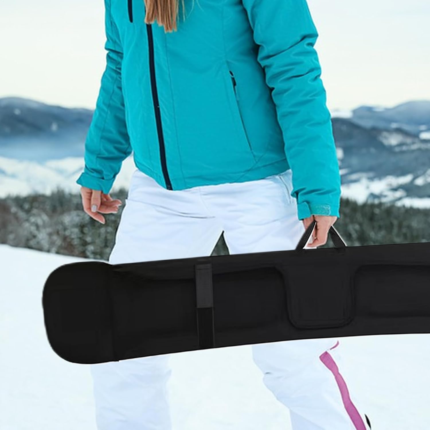 Snowboard Travel Bag | Diving Cloth Surfboard Bag Waterproof,Protective Portable Board Storage Bags, Soft Surfing Supplies for Board, Boots, Clothes, Gear