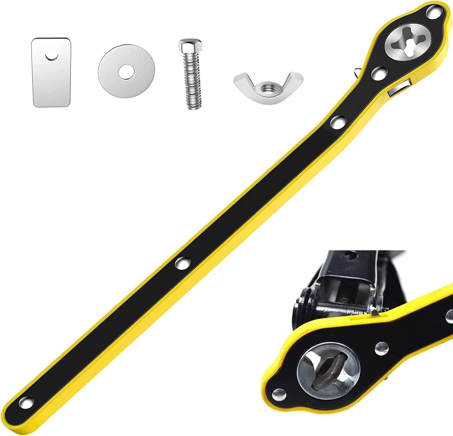 Buy FIONDRIX Heavy Duty Universal Car Jack Ratchet Wrench360 forward