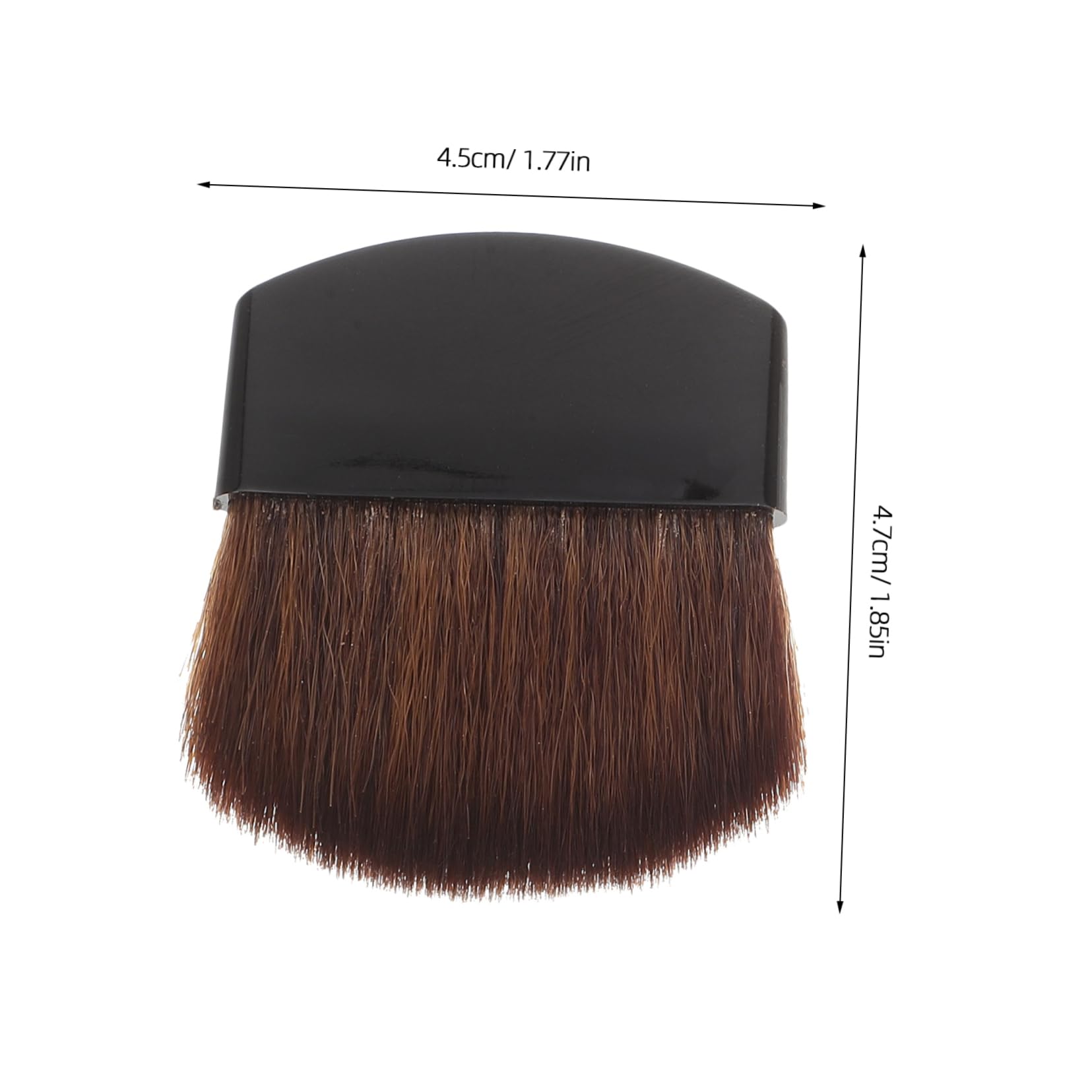 Pinceau à Blush Portable en Plastique et Poils de Cheval, Lot de 2 | Pinceaux Maquillage Blush, Tenue Sûre, pour Blush et Fond de Teint Poudre