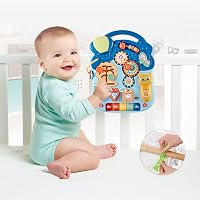 NUKied Multifunkciós Bébikomp Fényekkel, Állítható Sebességgel és Levehető Játéktáblával - Járássegítő 12-36 Hónapos Gyermekeknek 7