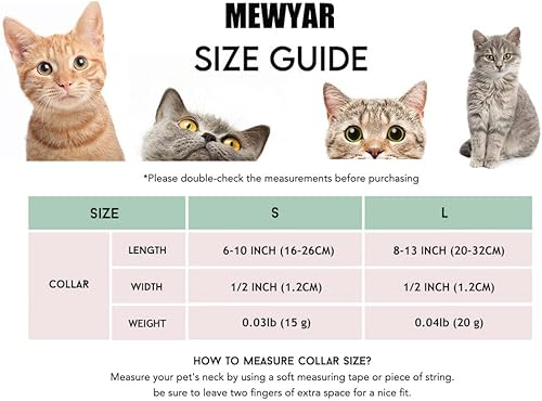 Miniatura 7 de Collar de gato personalizado con hebilla dorada y etiqueta de nombre grabada