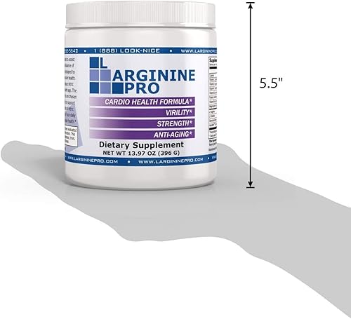 Vista 66 de L-arginine Pro, Suplemento de L-arginina - 5,500 mg de L-arginina Plus 1,100 mg de L-citrulina