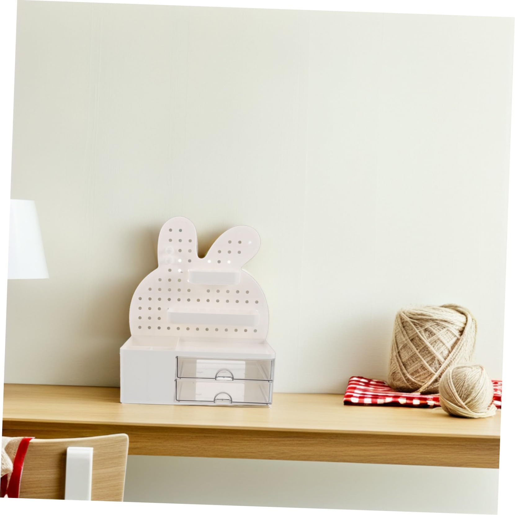 TOPBATHY Scatola Portaoggetti Per Cancelleria Con Pannello in Plastica Organizer Per Cassetti Da Scrivania Portaoggetti Con Cassetto Per Ufficio Accessori Da Scrivania Per Forniture Per