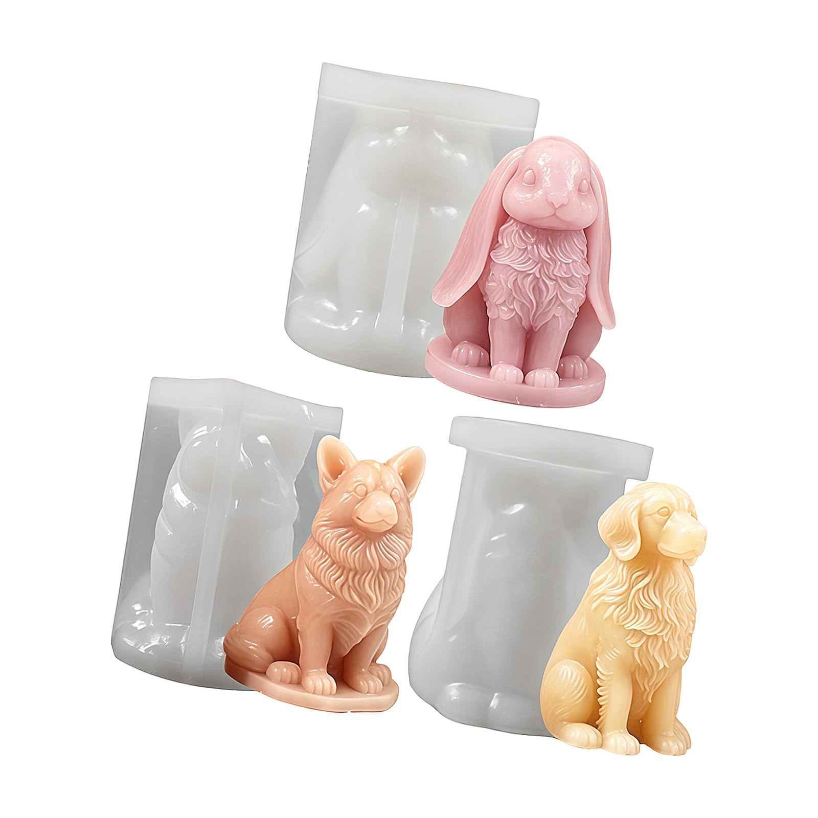 APGLSXY Silicone Mold Animal Making Decorating Craft Tool Epoxy Clay Castings Mold Baking Silicone