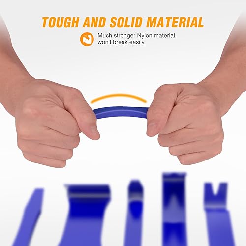 Miniatura 31 de GOOACC Kit de herramientas de eliminación de molduras automáticas de 9 piezas, kit de herramientas antiarañazos para el audio del automóvil, kit