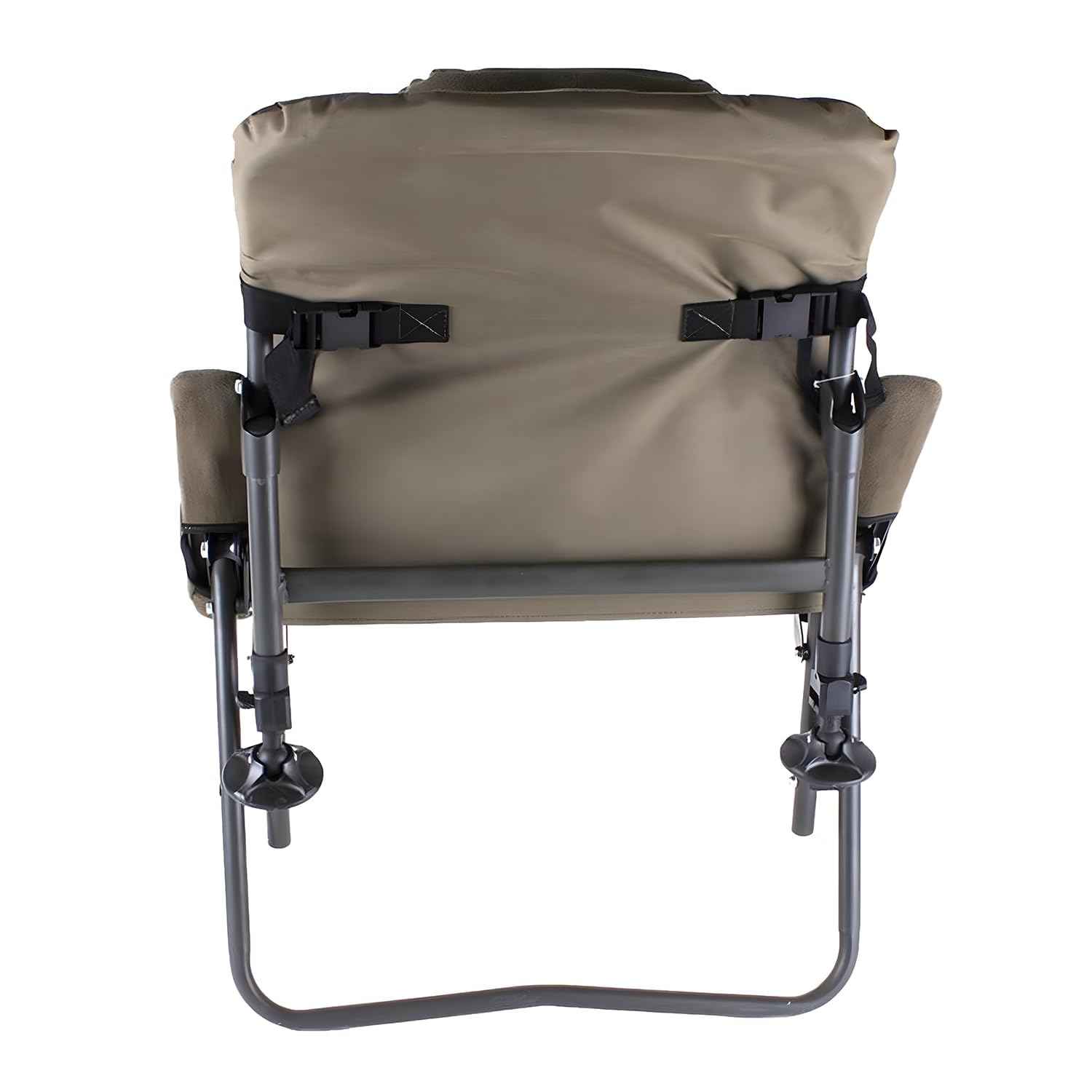 Faith Lounge Chair S - Krzesło karpiowe z polarem - Najwyższy komfort podczas wędkowania - Niska pozycja siedząca - Podłokietniki - Metalowa rama - Regulowane nóżki - 110 kg - 75x64x70cm
