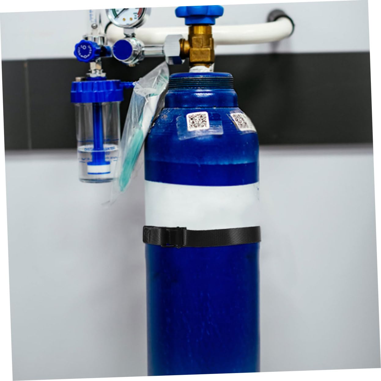 Gastankhalter für 40-liter Gasflaschen, Kunststoff Eisen Schwarz