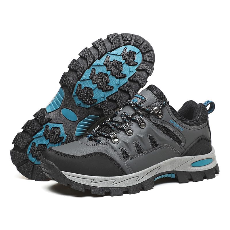 Herren Damen Wanderschuhe Wasserdicht Outdoor Anti-Rutsch Wanderstiefel Sportlich Bequem Leicht Outdoor Wandern Trekking Schuhe Braun/Schwarz Grau/Schwarz Violett/Grau Orange 36-46 EU