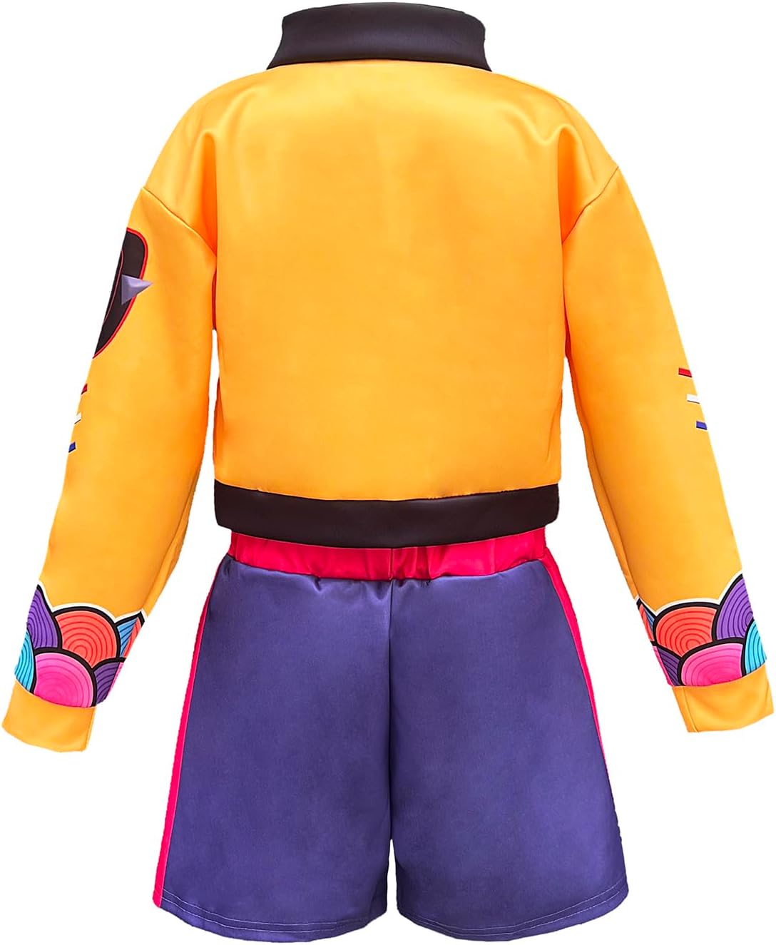 Girls Cosplay Costume, 3-13 Years Kids Lining Jacket Shorts 3PCS Uniform Outfits with Wig