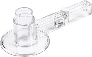 58mm/2.25 Inch Clear Circle Cutter Button Maker Tools, Adjustable Multi-Size Badge Making Round Cutting Tool, Cutting Knife Photo Paper Model Circle (70-210mm)