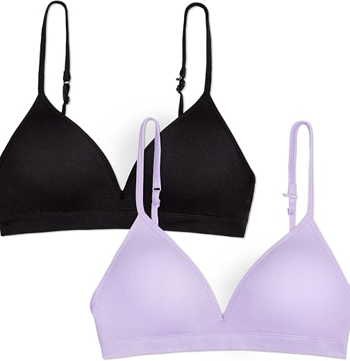 Fruit of the Loom Big Girls' Seamless Soft Cup Bra (Pack of 2)