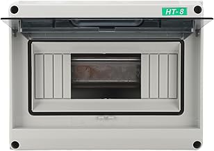 Caixa de disjuntor externa IP65 à prova d'água caixa elétrica de 8 vias caixa de proteção de distribuição com janela transparente para central elétrica de shopping center