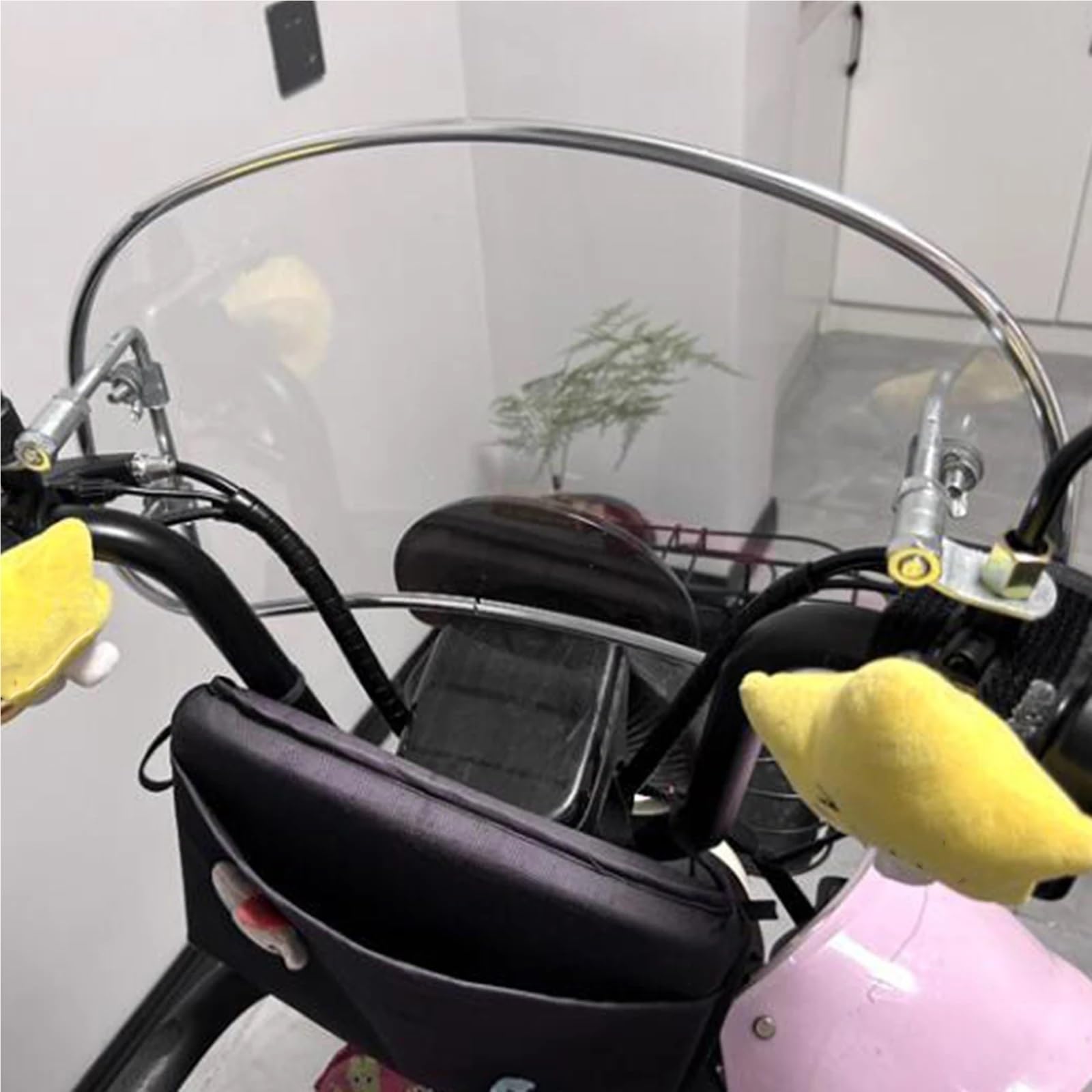 Przednia szyba motocyklowa 8,6 cala Motocykl Przezroczysty Przedni Ekran Osłony Przednie Ekrany Deflektory Pasuje do Roman Holiday Elektryczny Pojazd Emma Sunny