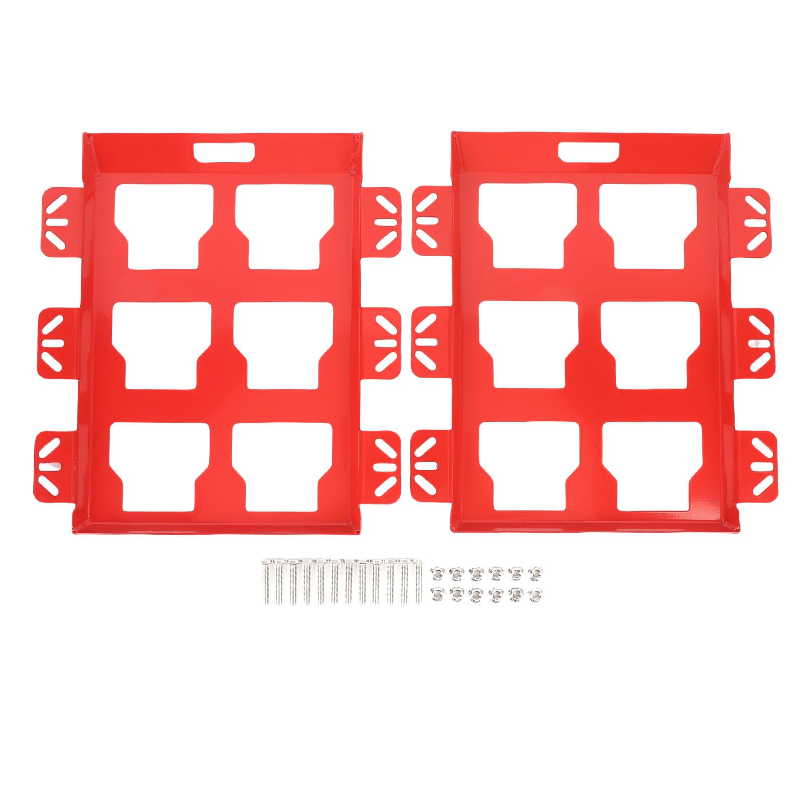 Hyuduo Placa de Montaje de Caja de Almacenamiento de Herramientas, Acero Inoxidable, Diseño de Bloqueo Seguro, Ideal para Vehículos y Organización de Herramientas de Garaje