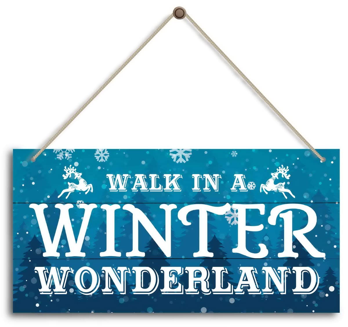 Walk in a Winter Wonderland Door Sign - Christmas Decor -1