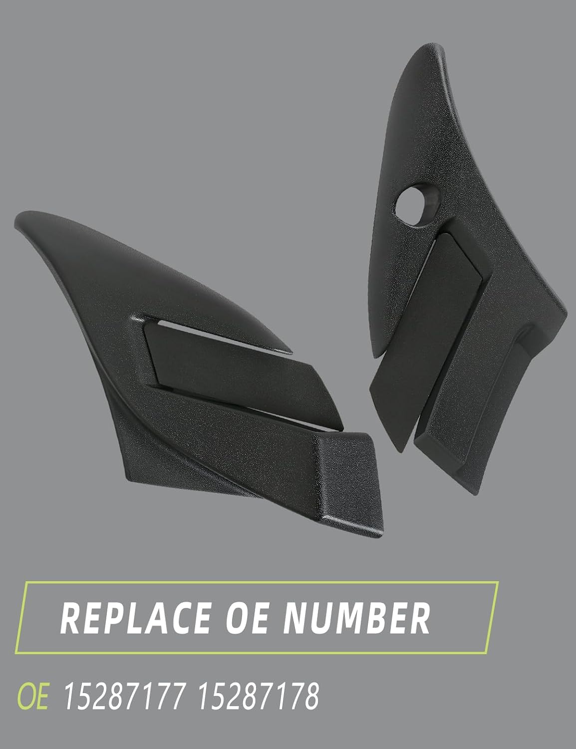 Windshield Wiper Cowl End for Chevrolet Silverado/GMC Sierra 1999-2007/ Suburban/Tahoe/Yukon 2000-2006/ Avalanche/Cadillac Escalade 2002-2006 Accessories Parts Replaces 15287177 15287178
