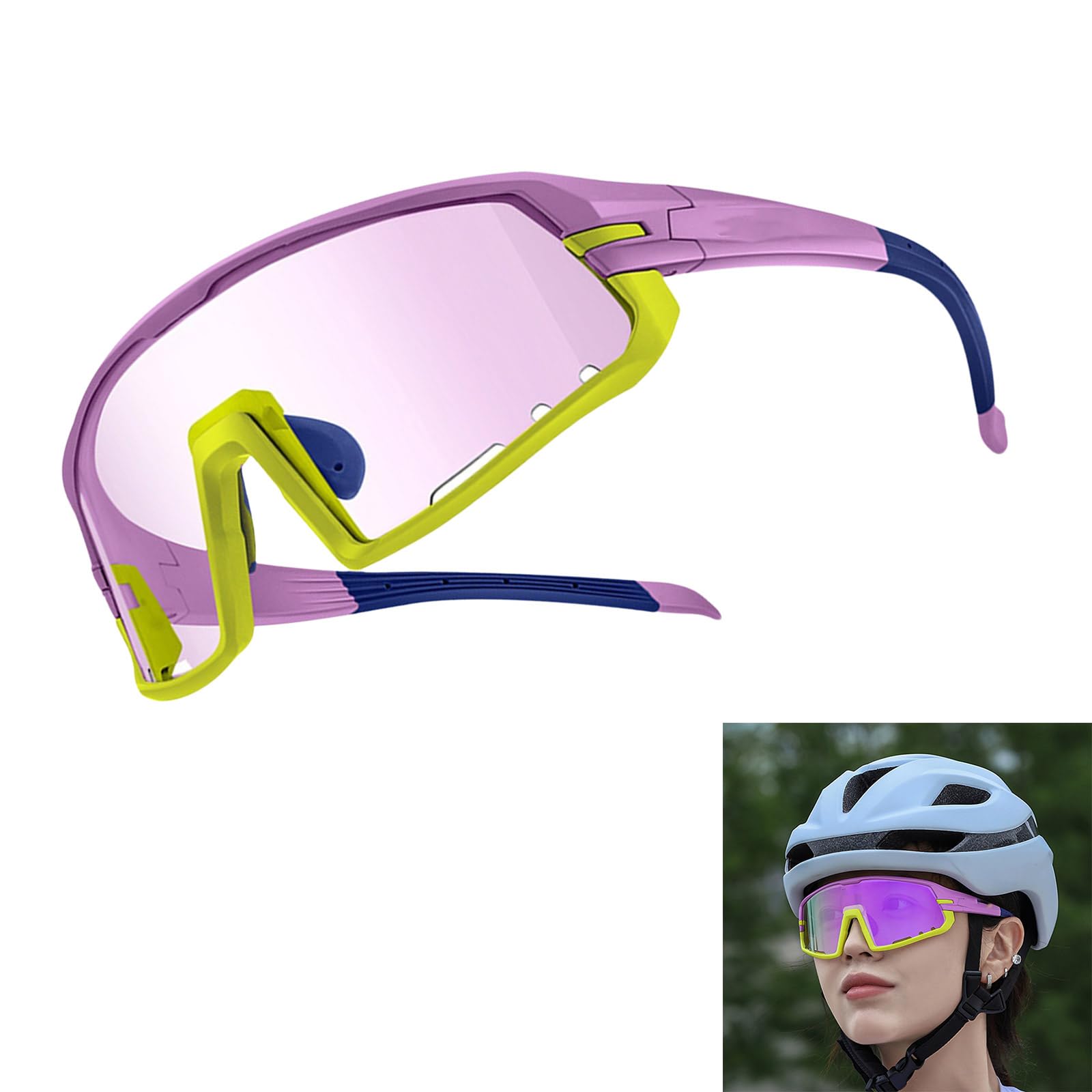 Photochromic Cycling Glasses Sun Glasses Outdoor Sports Bike Glasses Bicycles Windproof Goggles For Women And Men