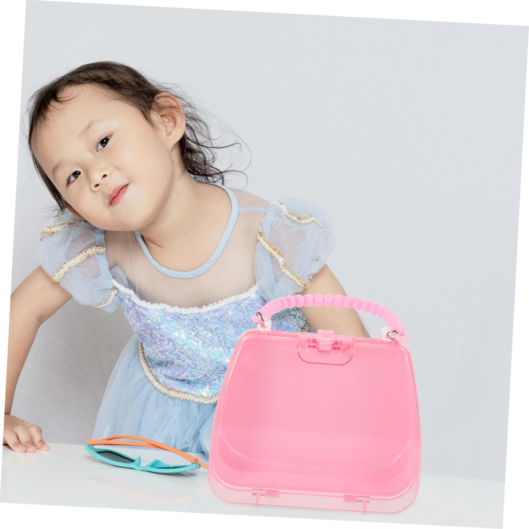 Healvian 5 Piezas Caja de Almacenamiento Portátil para Organizador Multiusos para Accesorios y Manualidades Diseño Creativo y para Viaje y Escuela para Clips y Joyería Infantil