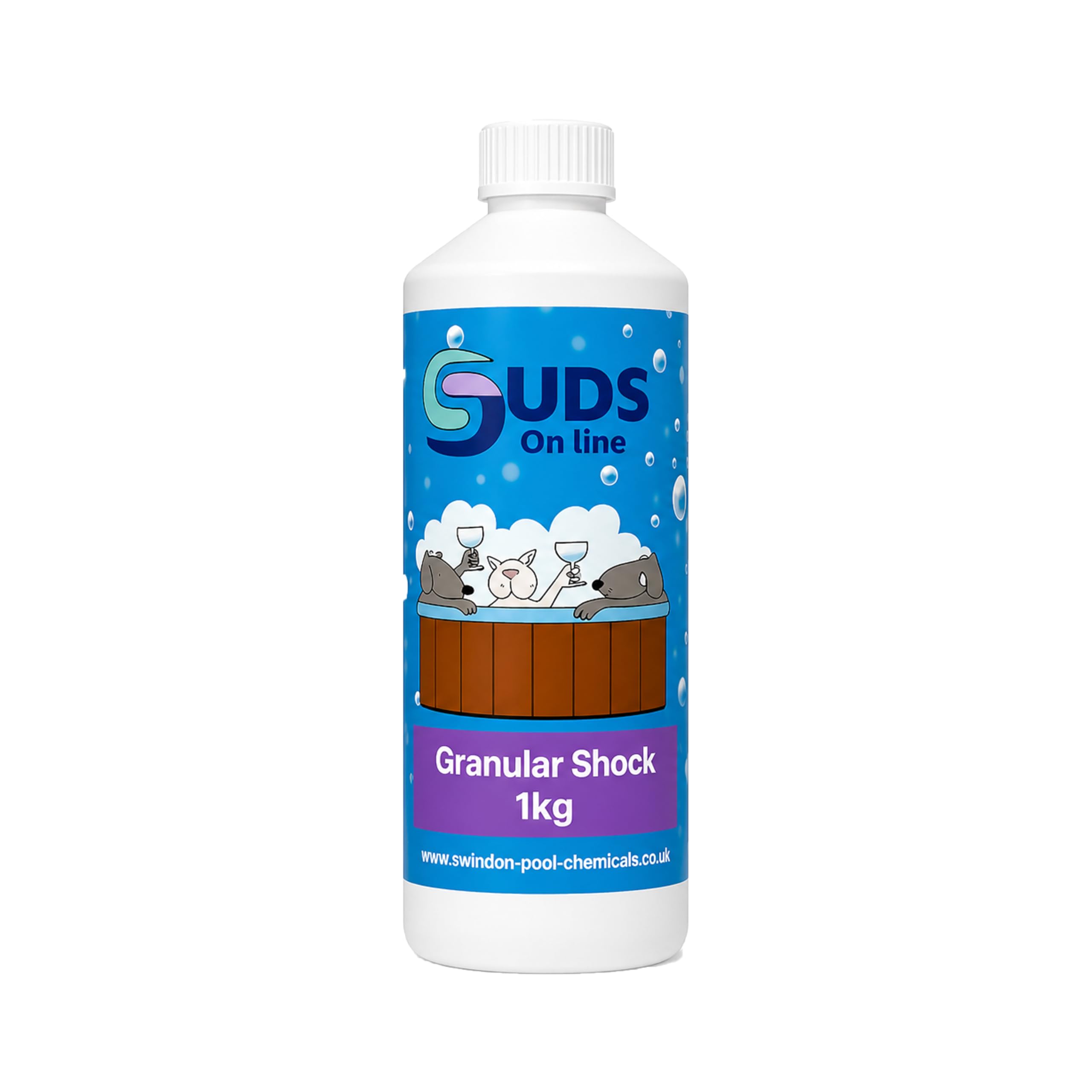Suds-Online Shock Chlorine Granules 1Kg – Fast-Acting Pool & Hot Tub Sanitiser – Stabilised Spa Chlorine Shock Treatment For Swimming Pools, Spas & Inflatable Pools