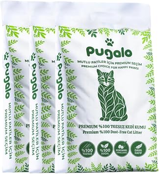 Pugalo Kokusuz Naturel Kedi Kumu 10LT x 2 Adet