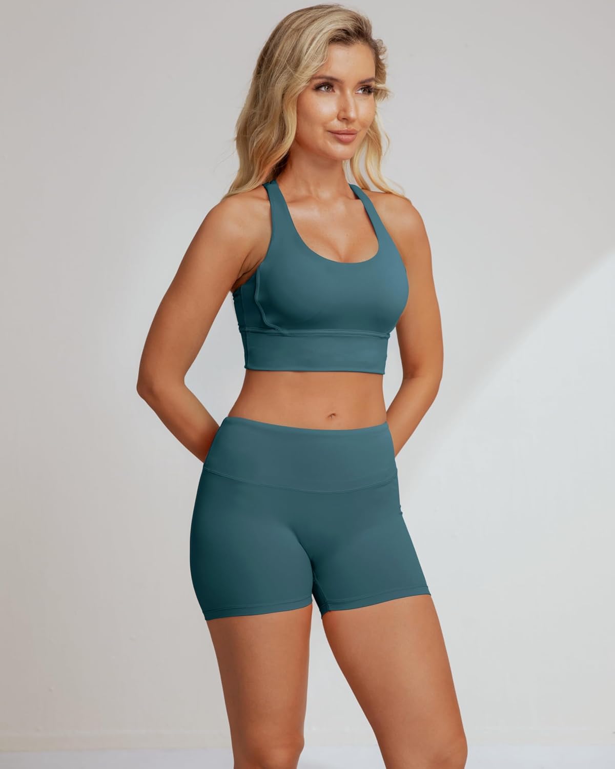 Grace Form Women's Sports Bra Padded Push Up Ultra Soft Sports Bras for Women Full Coverage Medium-Low Support - Image 4