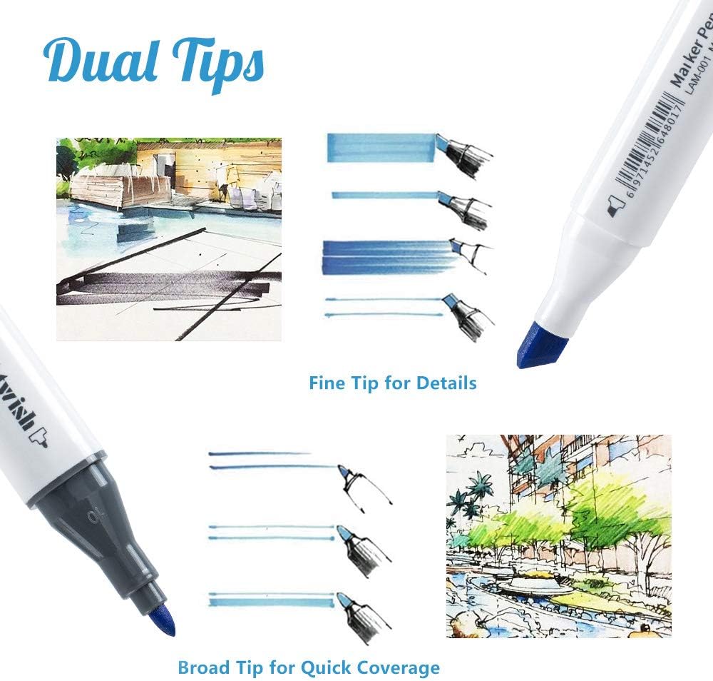 168 カラーグラフィックマーカー マーカーペン アーティストと芸術学生のためのスペシャルセット 子供用マーカー両頭ホワイトボードペン 168 カラーブラックロッド 最大72 Offクーポン