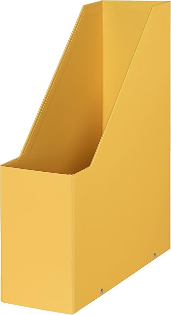 Leitz Click & Store Magazine File, Cardboard Desk Storage Solution for Home/Office, A4 Paper Holder, Storage Organiser for Files & Folders, Cosy Range, Warm Yellow, 53560019