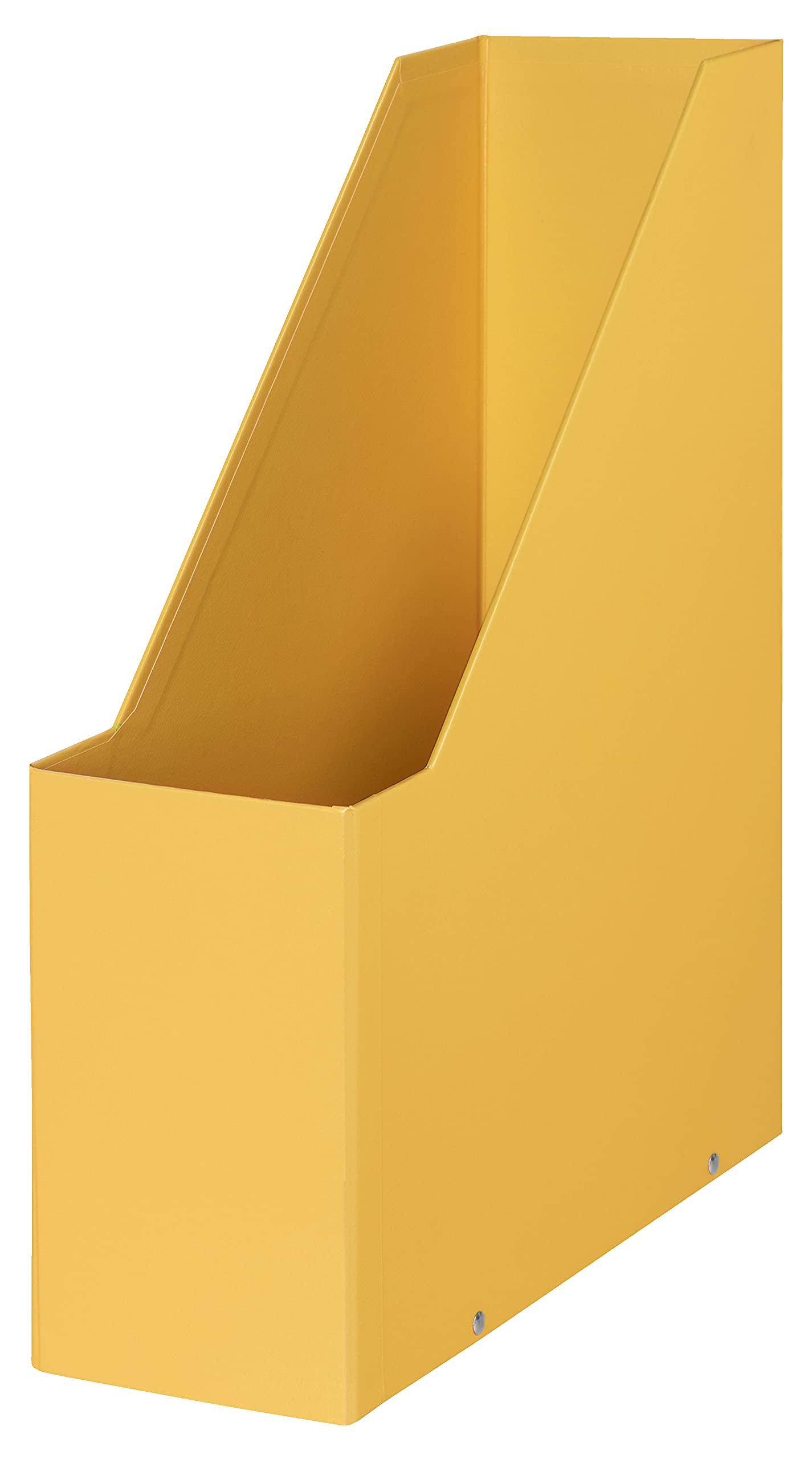 LeitzClick & Store Magazine File, Cardboard Desk Storage Solution for Home/Office, A4 Paper Holder, Storage Organiser for Files & Folders, Cosy Range, Warm Yellow, 53560019