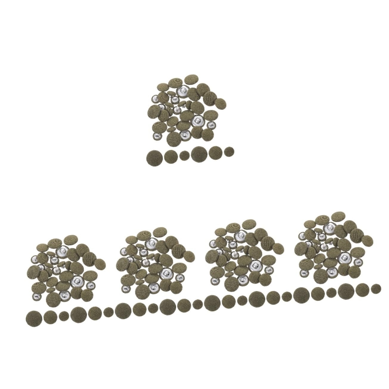 Operitacx 300piezas Botones Redondos Para Ropa Botones De Costura Decorativos Para Abrigos y Manualidades Kit De Diy