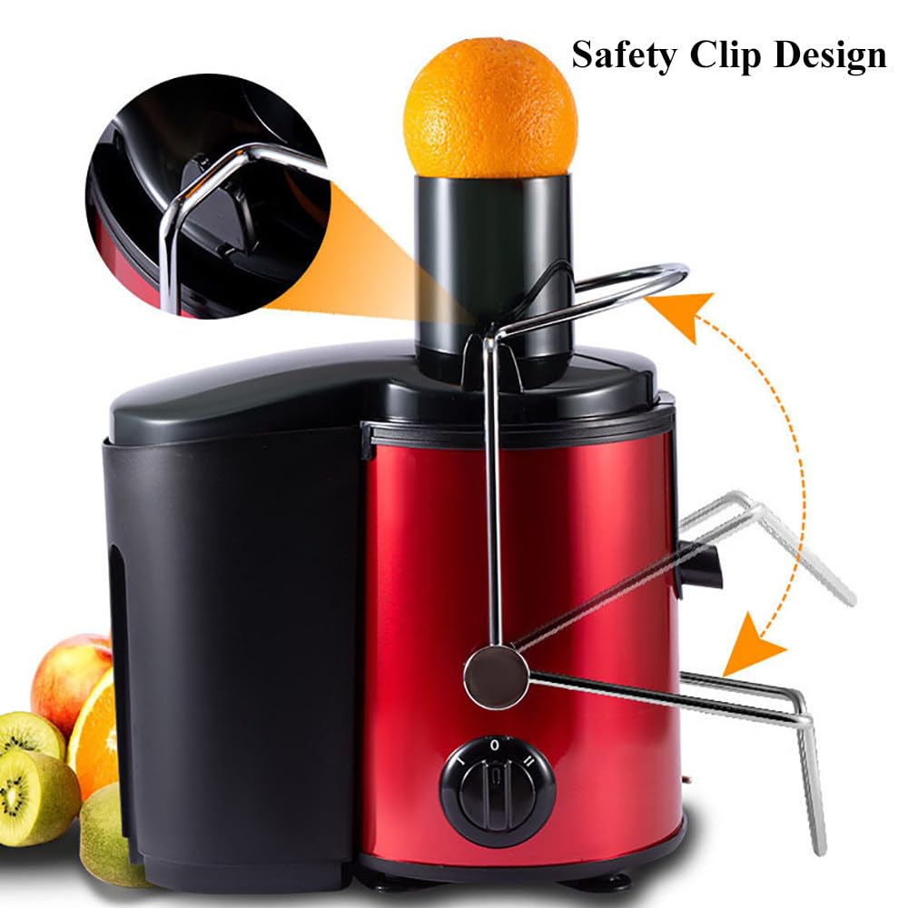 Estrattore Di Succo Lento Completamente Automatico,Estrattore Di Succo Con Tramoggia Di Alimentazione Da 3,15",Con 2 Modalità,Clip Di Sicurezza,Facile Da Pulire,Estrattore Di Succo Da 800W