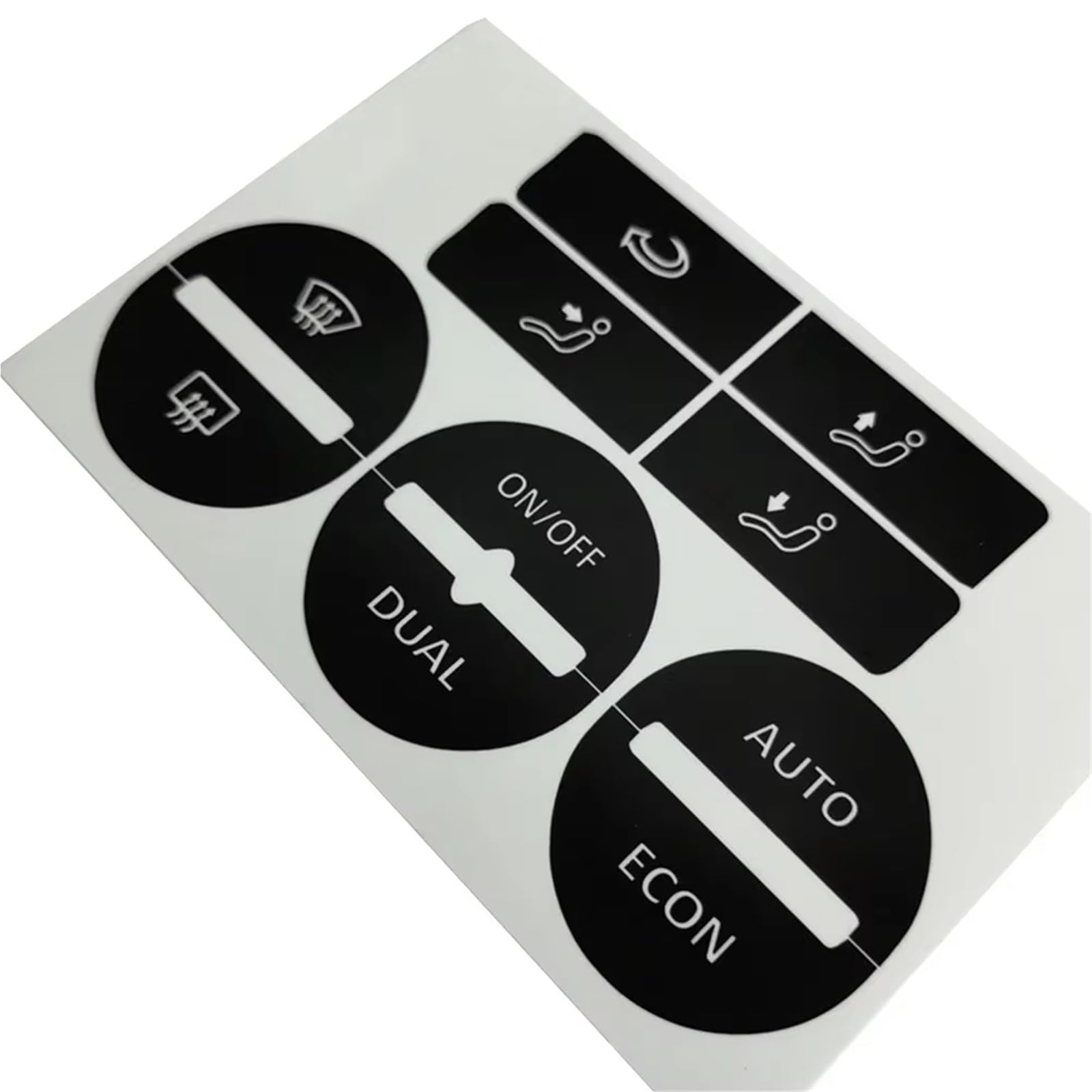 Sticker bouton climatisation Golf 5 Passat rénovation intérieur voiture - 2