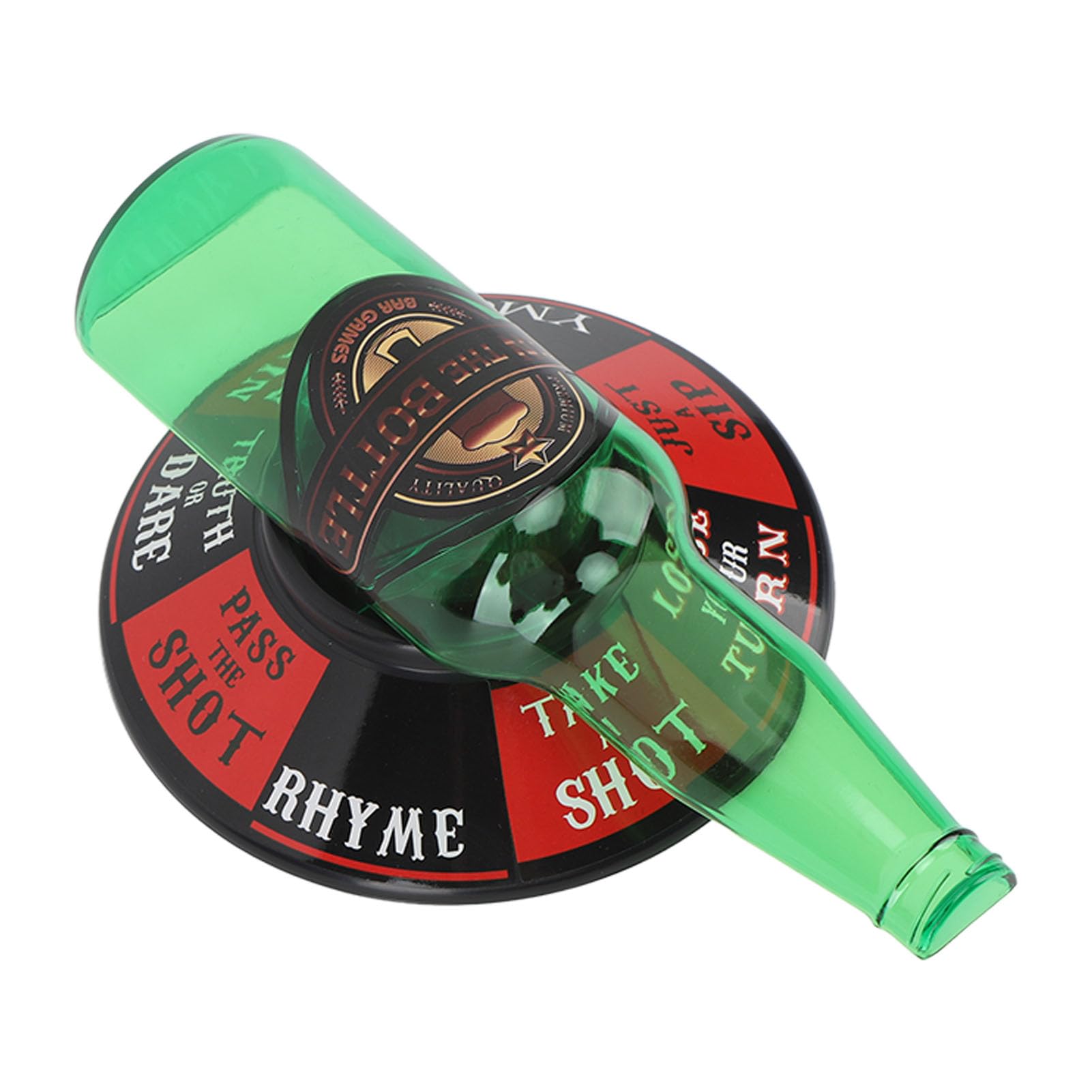 ZLXHDL Spin the Bottle Roulette Game,Pointer Classic Vertical Spin the Bottle Game Spinner Arrow Large with 2-6 Players for Bar Ktv Home, One Size Green