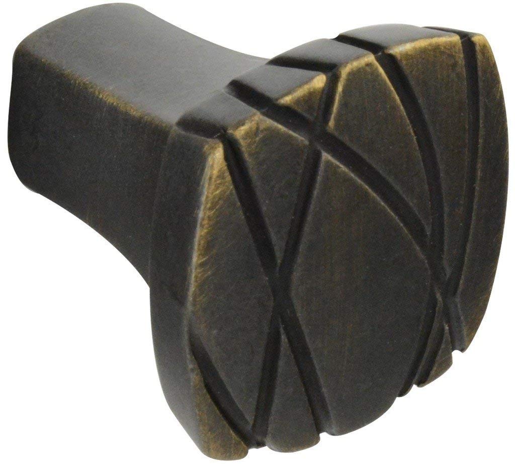 Brainerd #P27756V-VBG-C - 1-1/4 in. (32mm) Ayanna Square Cabinet Knob - Bronze w/Gold Highlights - 10 Pack