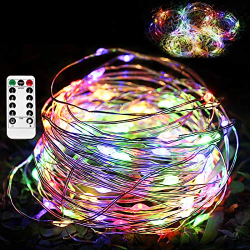 フェアリーライト led クリスマス イルミネーション ジュエリーライト ワイヤーライト 10m カテゴリライトストリング 銅線8モード 点滅ライト ジュエリーライト led クリスマス 100LED室内外テントロマンチック パーティー 飾りライト 防水 イルミネーションライト c2