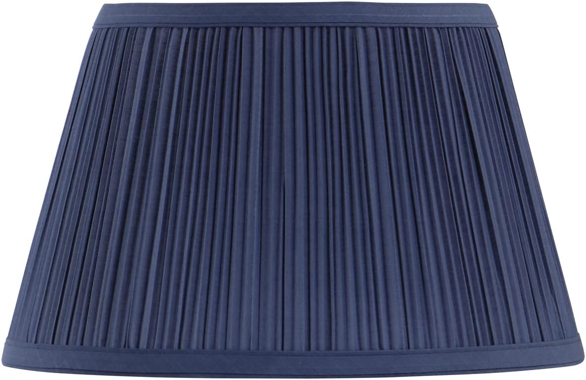 Aspen Creative 59205, Empire Uno Lamp Shade, Dark Blue, 7-7/8" Top x 11-3/4" Bottom x 7-1/2" Slant Height, Slip UNO 33mm